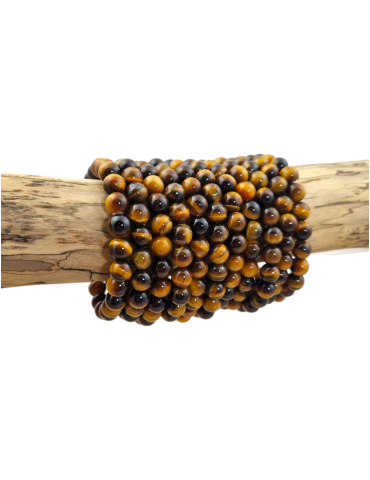 Bracelet oeil de tigre perles A