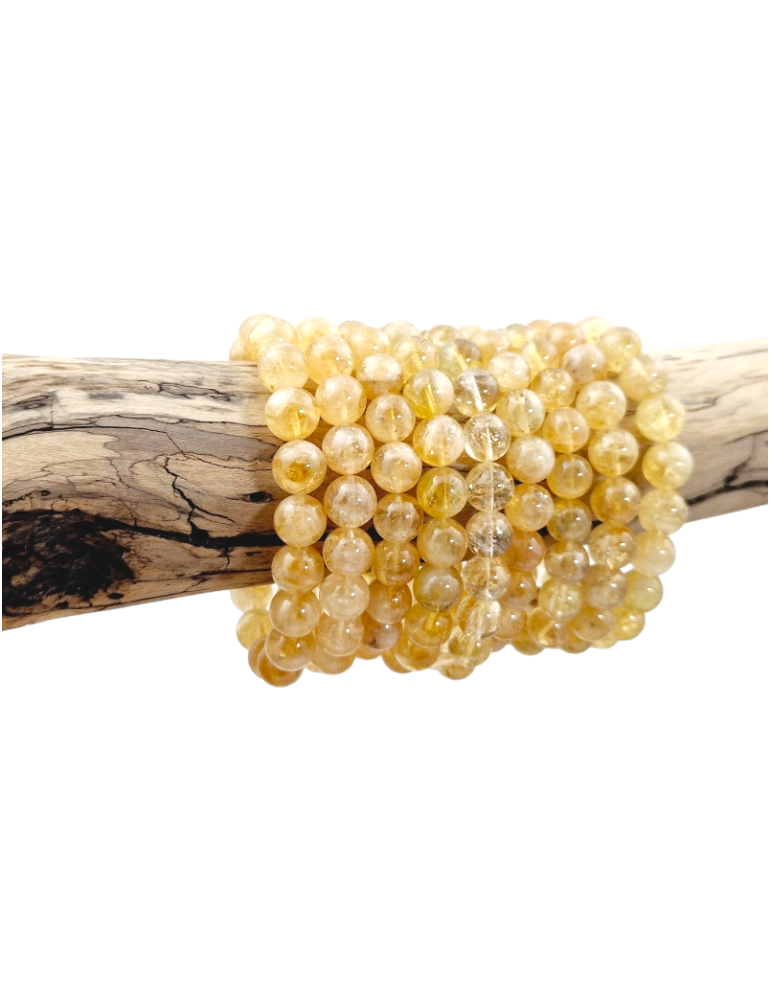 Bracelet citrine naturelle perles A