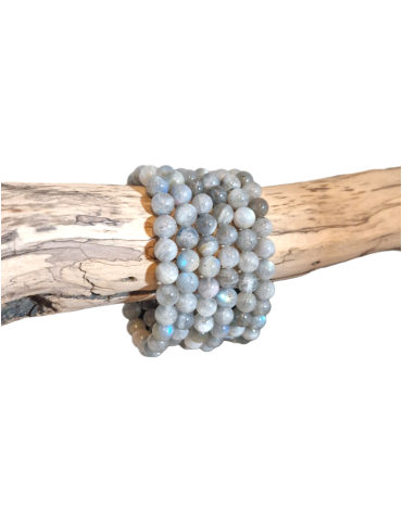 Bracelet labradorite perles AA