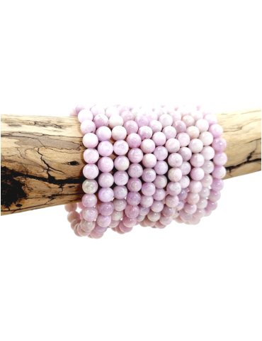 Bracelet kunzite perles AA