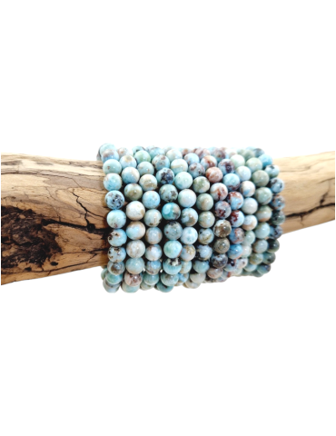 Bracelet larimar perles AB