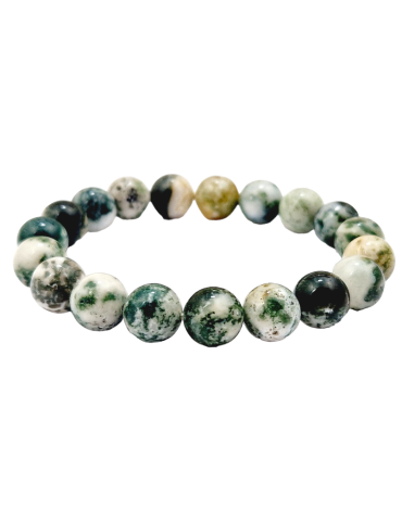 Bracelet agate d'arbre perles A