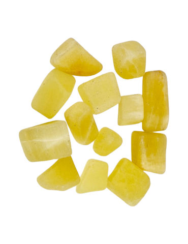 calcite jaune pierres roulées A