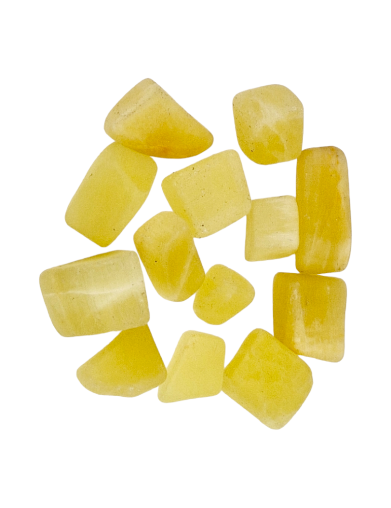 calcite jaune pierres roulées A