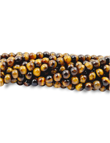 Fil Oeil de Tigre perles AA