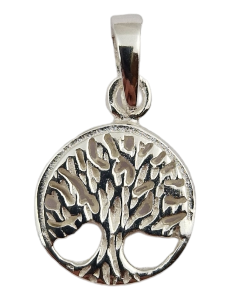 Pendentif arbre de vie sculpté 1 argent 925