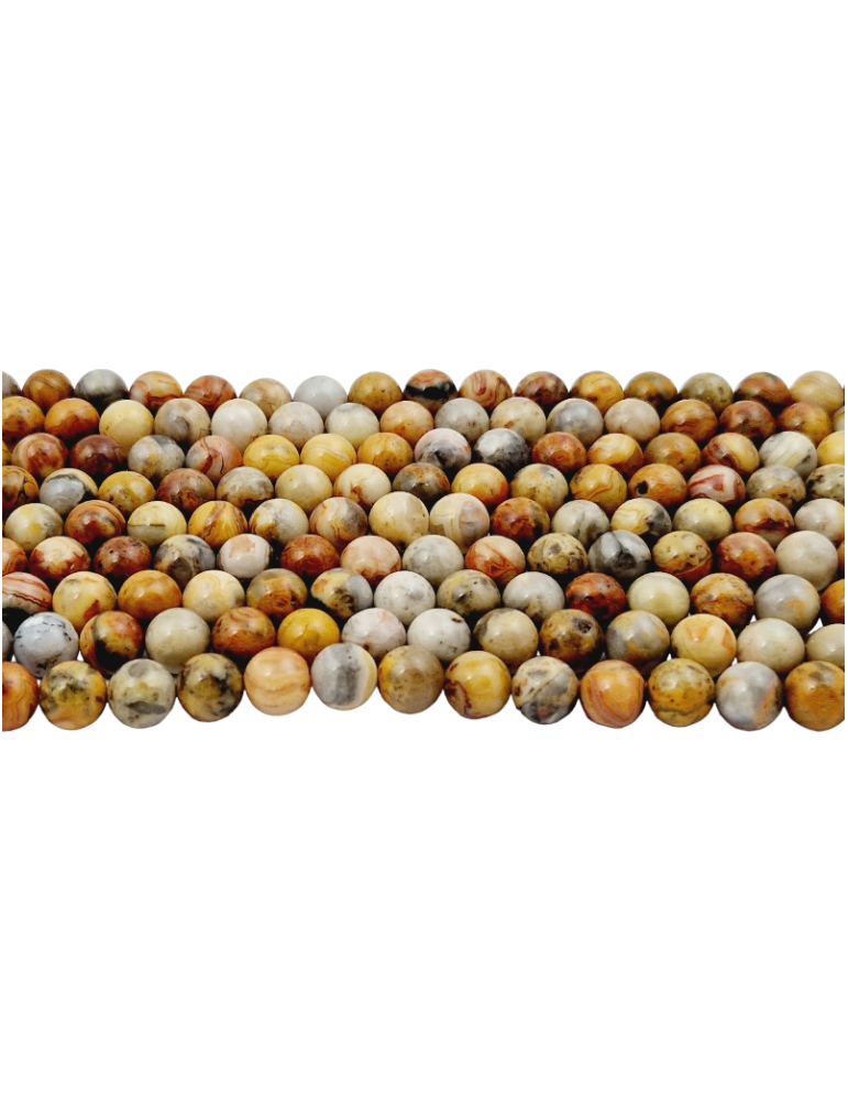 Crazy Lace Agate Thread AA Beads
