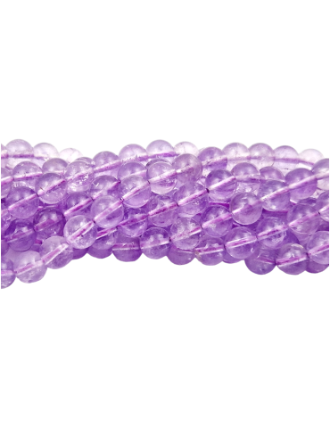 Lavendel Amethyst AA Perlen Faden