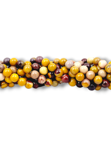 AA Mookaite Jasper Thread Beads