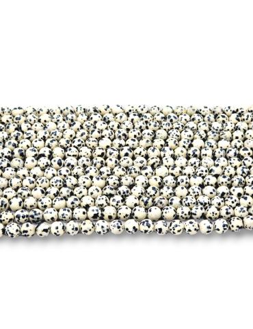 Dalmatian Jasper Beads A Thread