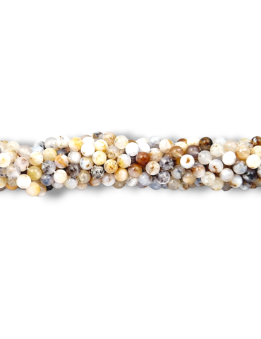 Fil Agate dendrite perles AA