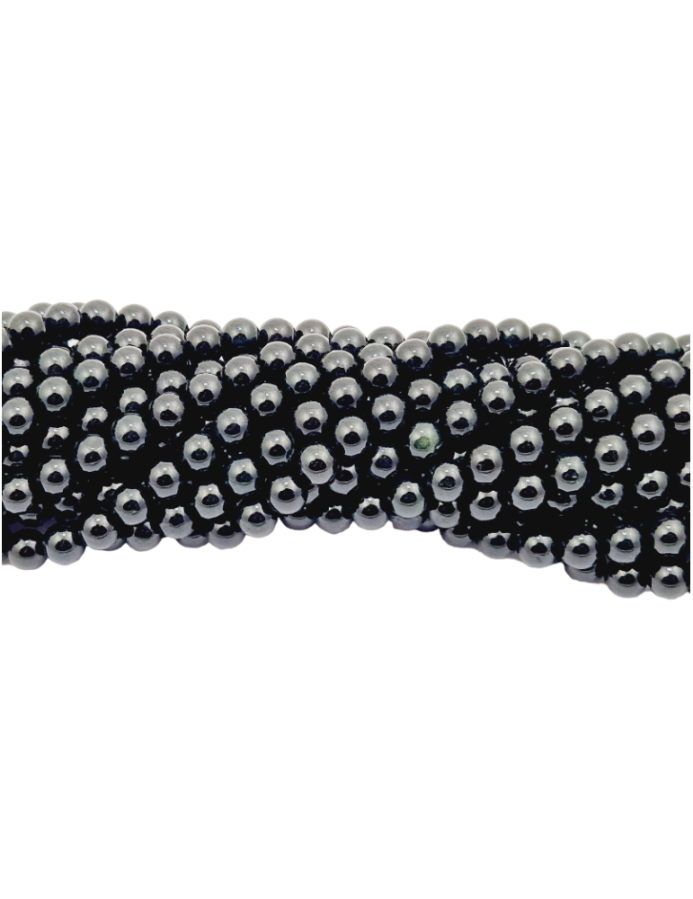 Fil jade noir perles A