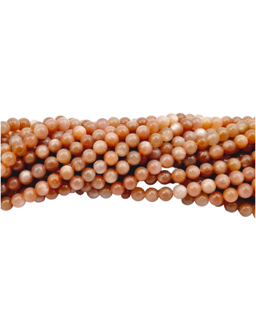 Pink moonstone bead thread A