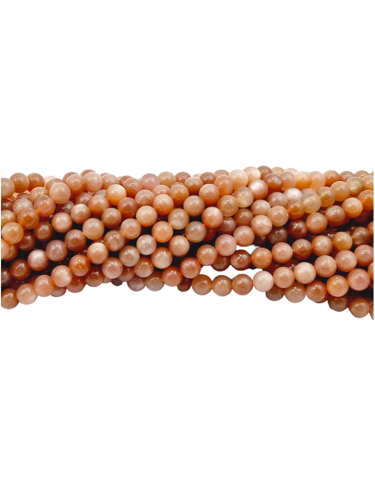 Pink moonstone bead thread A