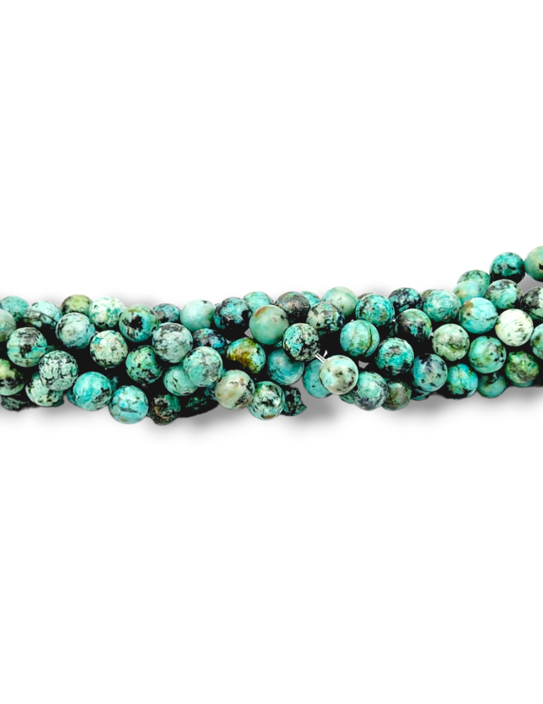 African turquoise bead thread AA