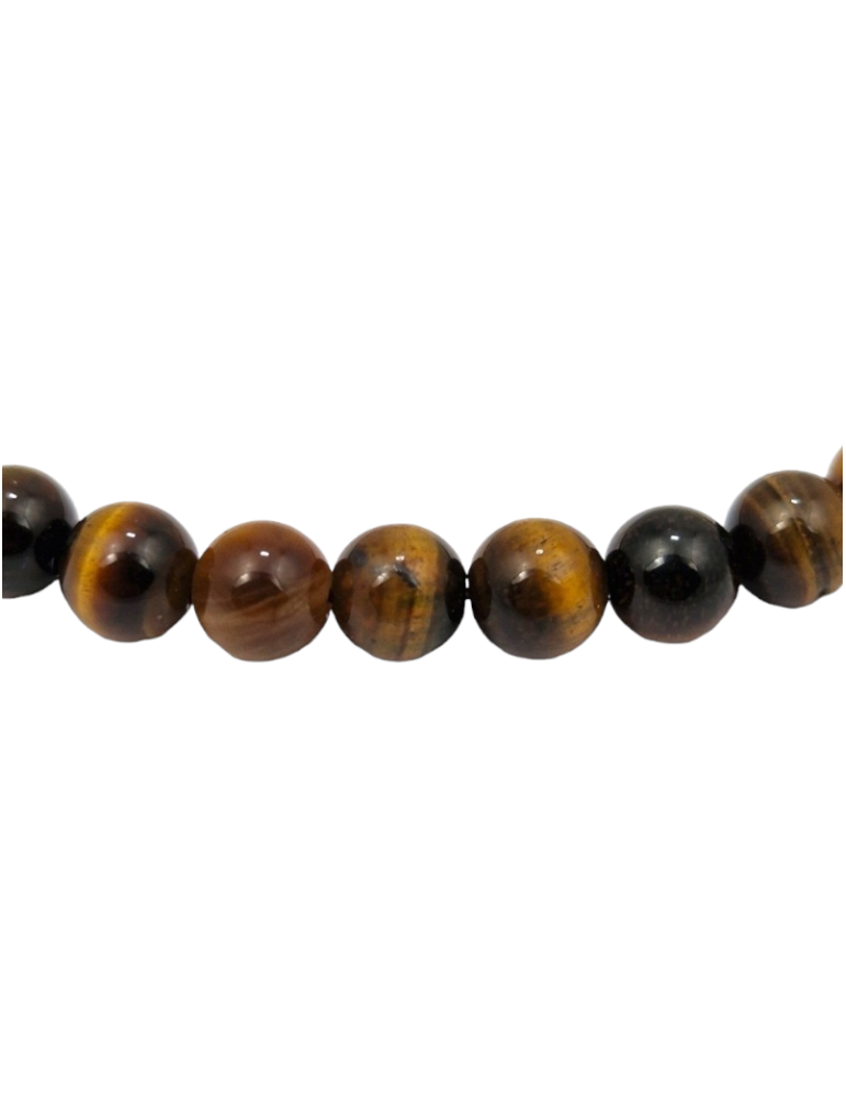 Collier Œil de Tigre perles AA