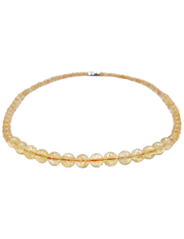 Collier Citrine perles AA