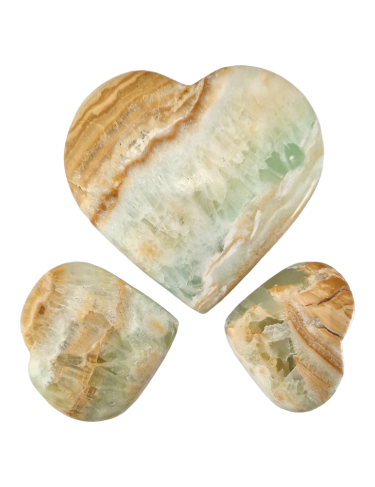 Coeur 5 - 10 cm Calcite des Caraïbes A