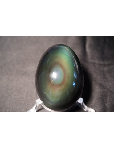 Oeuf de yoni obsidienne oeil céleste A