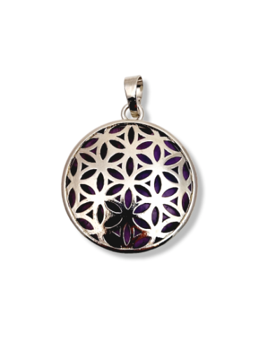 Pendentif métal fleur de vie