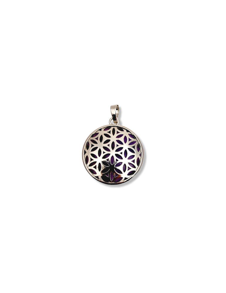Pendentif métal fleur de vie