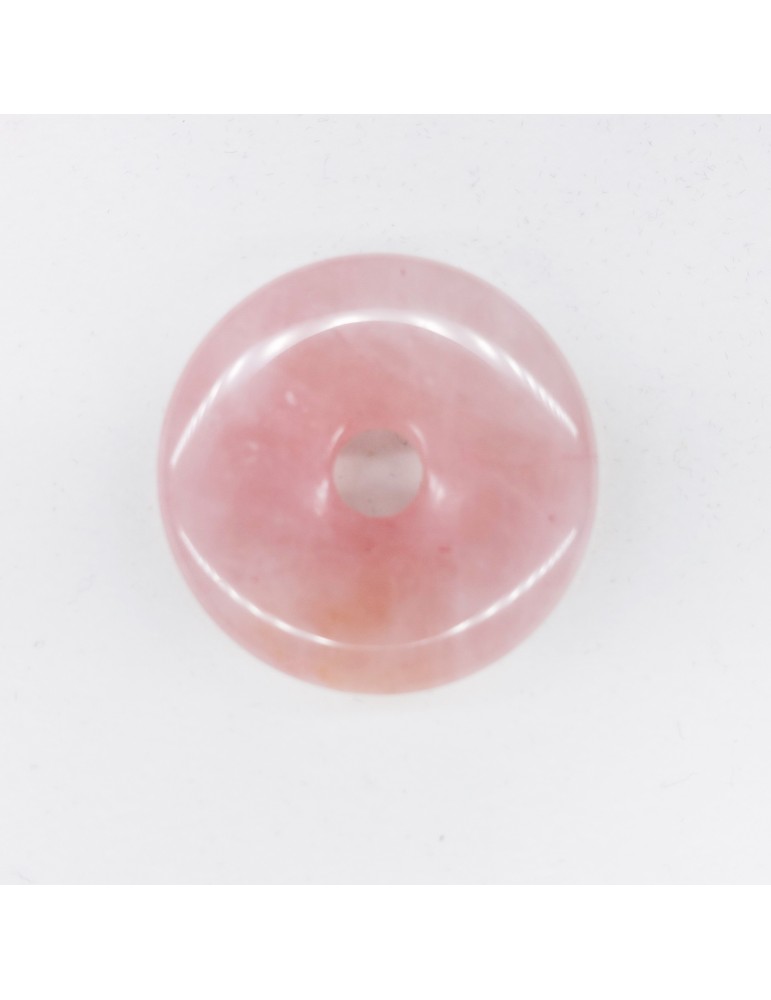Pendentif donut Quartz Rose