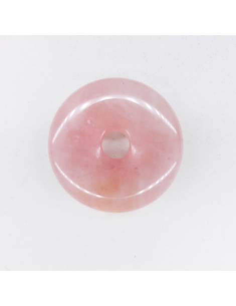 Pendentif donut Quartz Rose