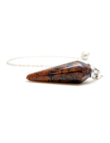 Mahogany Obsidian Faceted Pendulum