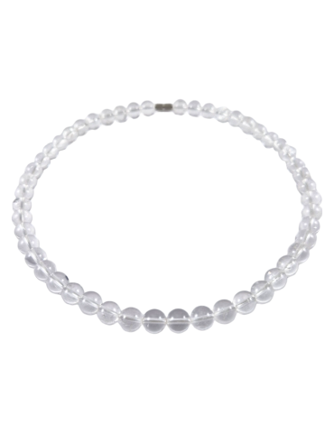 Collier Cristal de Roche perles AA