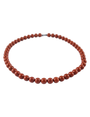Collier Jaspe Rouge perles AA
