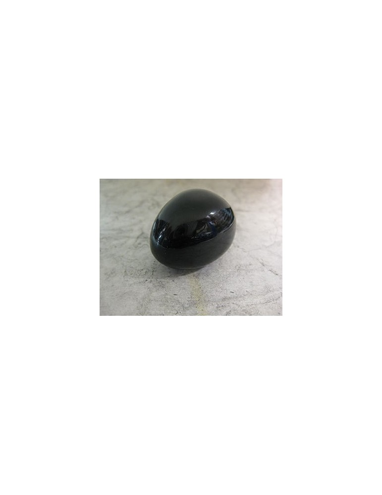Pierre roulée obsidienne Noire