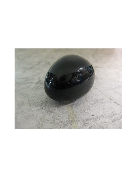Pierre roulée obsidienne Noire