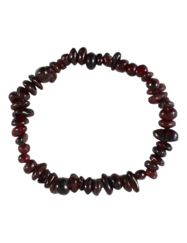 Bracelet Chips Grenat Lot de 10