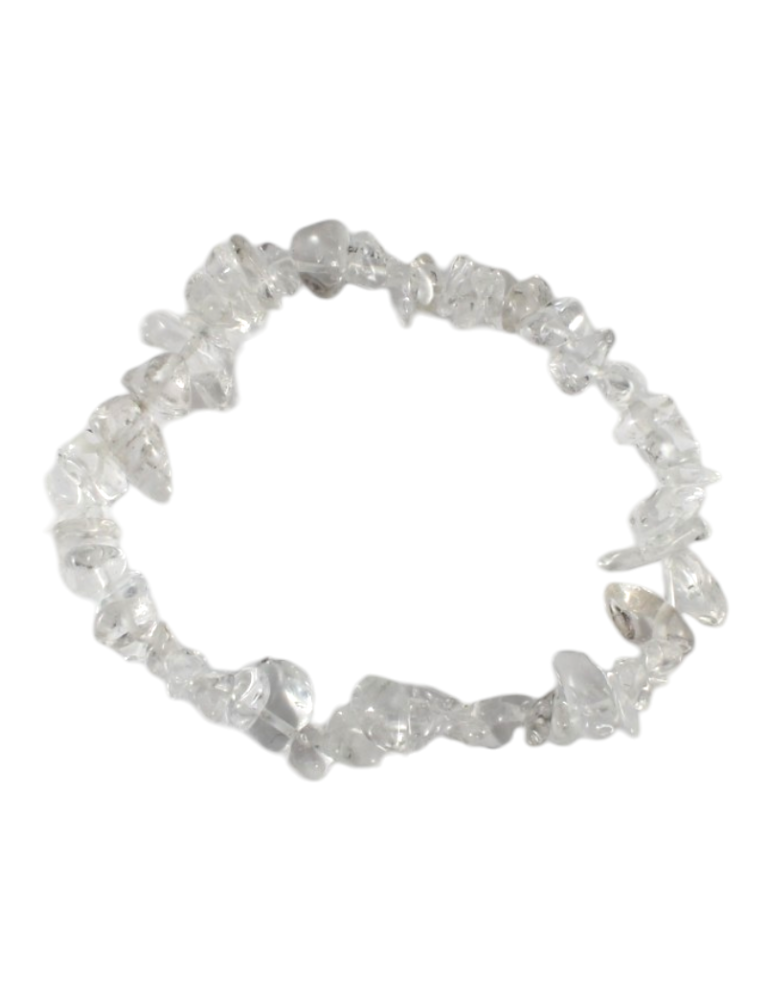 Bracelet Chips Cristal de roche Lot de 10