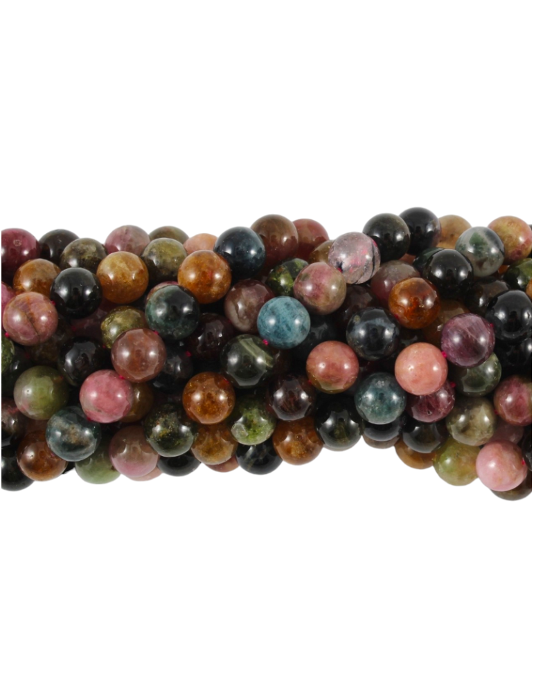 Tourmaline thread mix colors AA beads