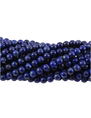 Fil lapis lazuli perles AA