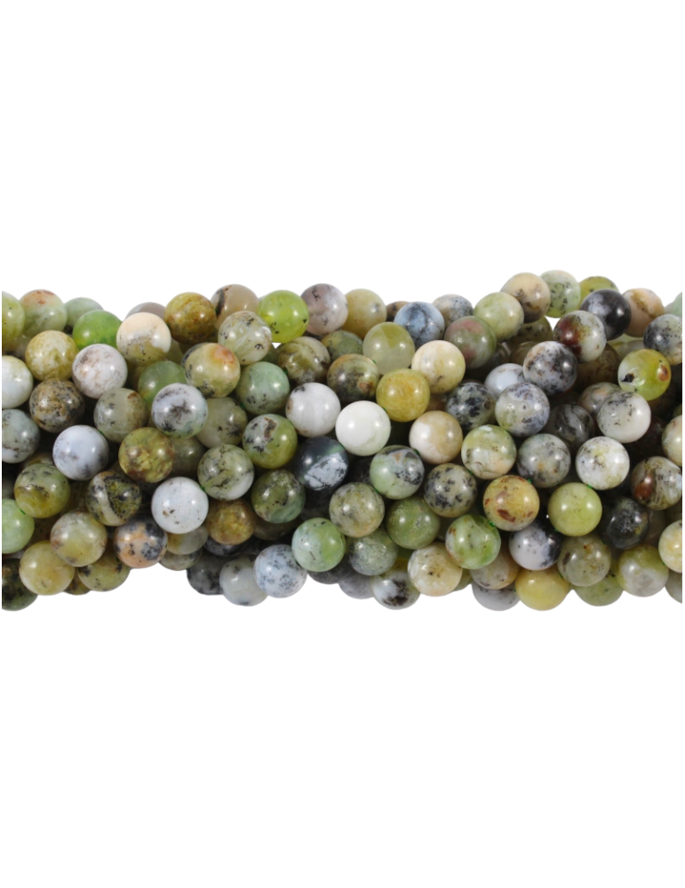 Chrysoprase bead strand Madagascar AA