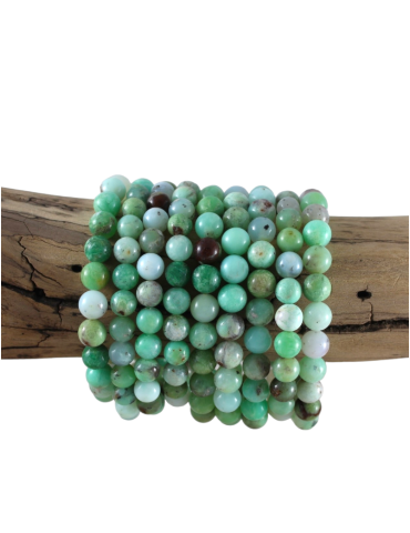 Bracelet chrysoprase perles AA