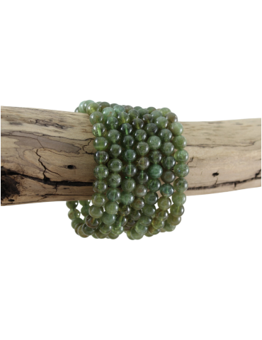Bracelet Apatite verte perles A
