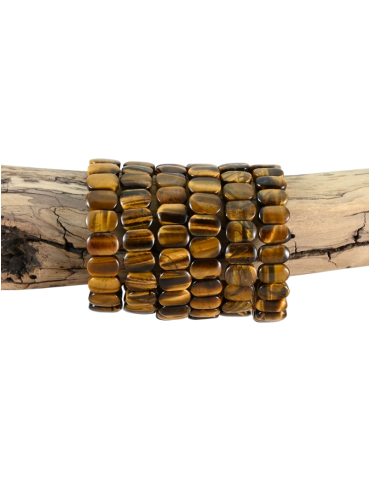 Bracelet Oeil de tigre plat