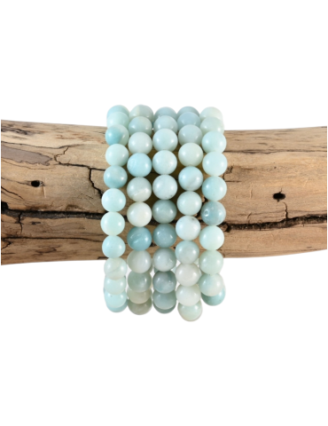 Bracelet amazonite Brésil perles A