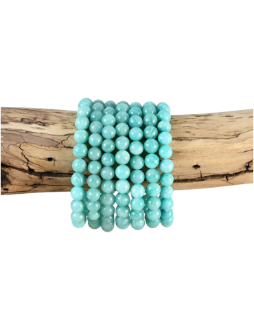 Bracelet Amazonite Pérou AAA perles