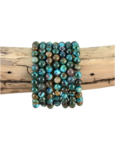 Bracelet chrysocolle perles AAA