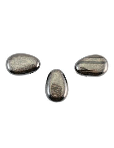 Pendentifs percés travers Hyperstène lot x3 AA