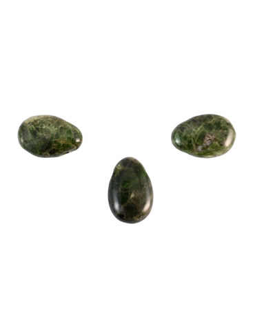 Pendentifs percés travers Diopside lot x3 A