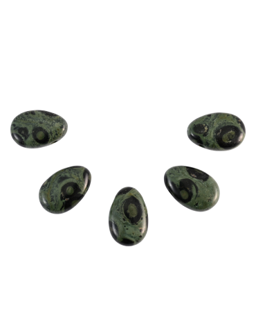 Pendentifs percés travers jaspe Kambaba lot x5 AA