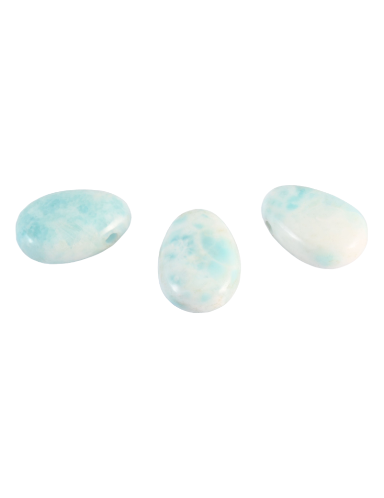 Ciondoli forati attraverso Aragonite lotto x3 AA
