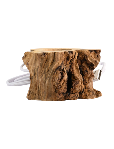Supporto in legno led sfera o uovo
