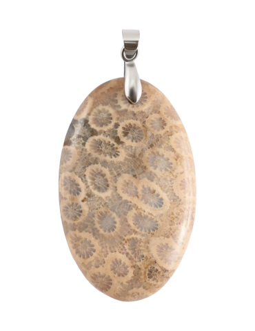 Pendentif Jaspe corail AA