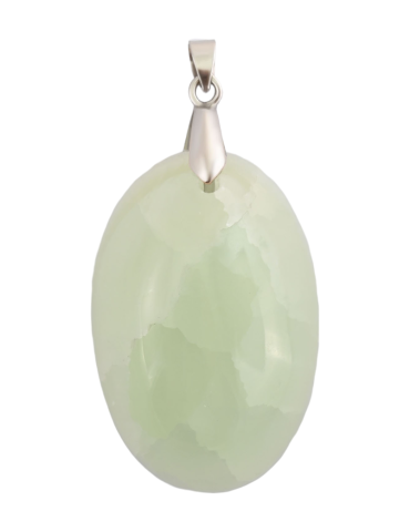Pendentif calcite verte AB